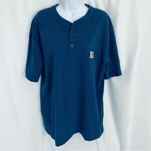 Carhartt Men’s Blue Loose Fit Tee Size Large